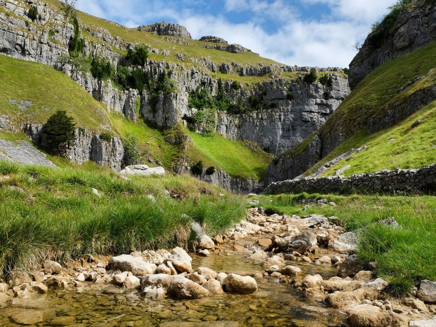 Limestone gorge